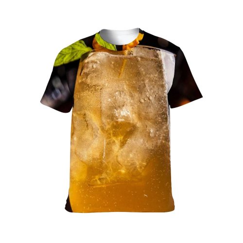 yanfind Adult Full Print T-shirts (men And Women) Cocktail Glass Beer Tea Wine Nightlife Cola Whisky Liquor Scotch Rum