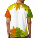 yanfind Adult Full Print Tshirts (men And Women) Autumn Branch Colorful Colourful Fall Forest Leaf Leaves Maple Plant Season Seasonal