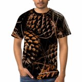 yanfind Adult Full Print T-shirts (men And Women) Arrangement Assorted Basket Bunch Cone Coniferous Container Detail Dried Fir From