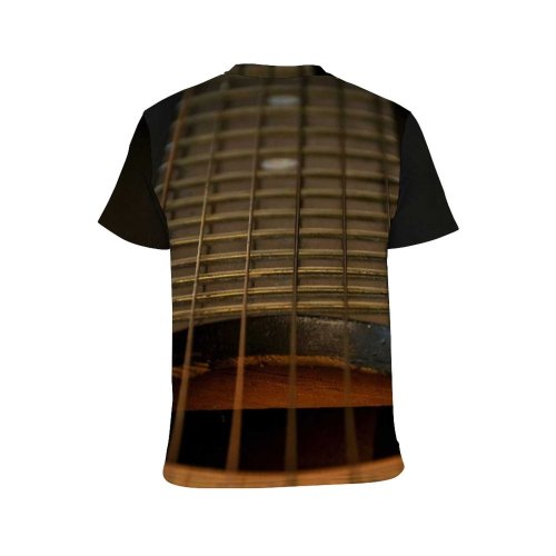 yanfind Adult Full Print T-shirts (men And Women) Wood Musician Classic Sound Concert Band Guitar Jazz Song Instrument Rhythm Acoustic