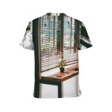 yanfind Adult Full Print T-shirts (men And Women) Bar Stool Blinds Café Chairs Door Interior Design
