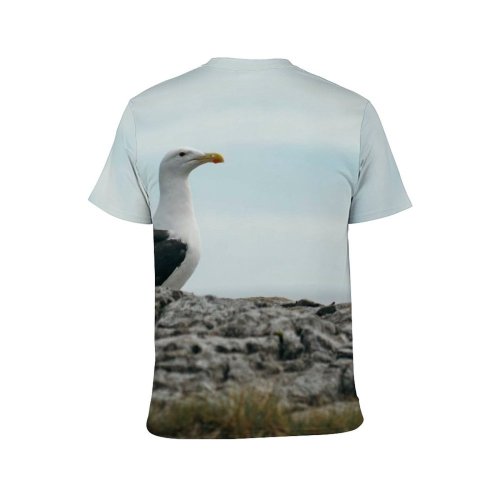 yanfind Adult Full Print T-shirts (men And Women) Avian Beak Biology Bird Boulder Cliff Cloudy Creature Ecosystem Fauna Fly