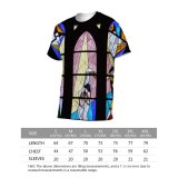 yanfind Adult Full Print T-shirts (men And Women) Art Christianity Church Window Colorful Glass Religion Stained