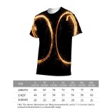 yanfind Adult Full Print T-shirts (men And Women) Bengal Christmas Date Decoration Fire Firework Flame Glass Gold Indian