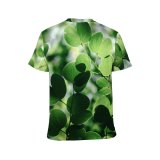 yanfind Adult Full Print T-shirts (men And Women) Summer Garden Luck Leaf Tree Flora Growth Branch Beautiful Clover Lucky Saint