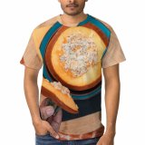 yanfind Adult Full Print T-shirts (men And Women) Wood Dinner Lunch Table Breakfast Rustic Wooden Cooking Health Homemade Ingredients Traditional