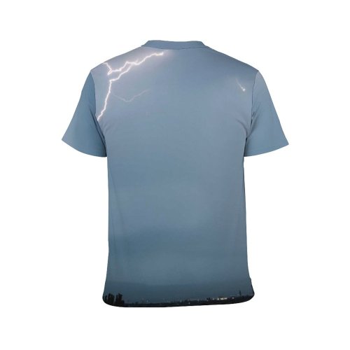 yanfind Adult Full Print T-shirts (men And Women) Light Dawn Landscape Storm Fog Mist Airplane Travel Calamity