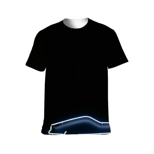 yanfind Adult Full Print T-shirts (men And Women) Art Dark Abstract Chrome Design Retro Metallic Sharp Stainless Insubstantial Disjunct