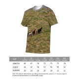 yanfind Adult Full Print T-shirts (men And Women) Field Agriculture Farm Grass Grassland Outdoors Rural Sheep Wildlife Pasture Goat