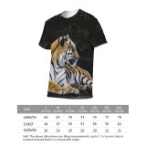 yanfind Adult Full Print T-shirts (men And Women) Fur Cat Wild Hunter Jungle Wildlife Angry Danger Staring Stripe