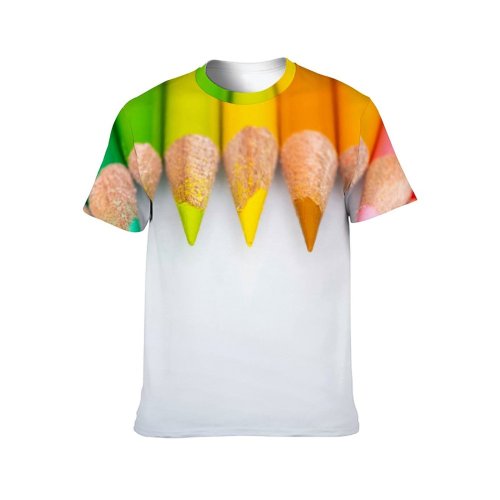 yanfind Adult Full Print T-shirts (men And Women) Appliance Arrangement Art Assorted Bunch Closeup Colorful Creative Desk Desktop Detail Different