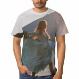 yanfind Adult Full Print T-shirts (men And Women) Beautiful Sunset Dress Dance Art Dancer Action Dancing Dawn Ethnic Flowers Forest