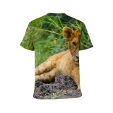 yanfind Adult Full Print T-shirts (men And Women) Big Fur Hunter Danger Lioness Cub Carnivore Panthera