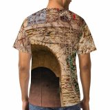 yanfind Adult Full Print T-shirts (men And Women) Building Wall Architecture Travel Window Stone Traditional Arch Town Family Facade Brick