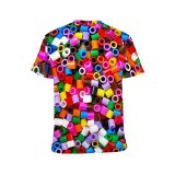 yanfind Adult Full Print T-shirts (men And Women) Art Texture Abstract Design Creativity Decoration Rainbow Coloring Motley