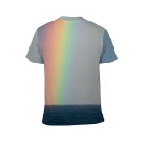 yanfind Adult Full Print T-shirts (men And Women) Calm Cloudless Cloudy Colorful Country Horizon Intense Journey Leisure Light Marine Nautical