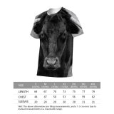 yanfind Adult Full Print T-shirts (men And Women) Calf Cattle Country Countryside Cow Eyelash Eyes Face Farmland Field Fur
