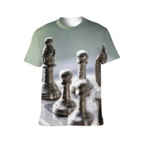 yanfind Adult Full Print T-shirts (men And Women) Bishop Board Game Challenge Checkmate Chess Piece Chessboard Clean Closeup Decor