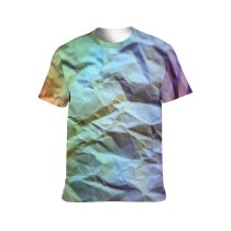 yanfind Adult Full Print T-shirts (men And Women) Art Abstract Design Shining Unique Artistic Rough Canvas Motley