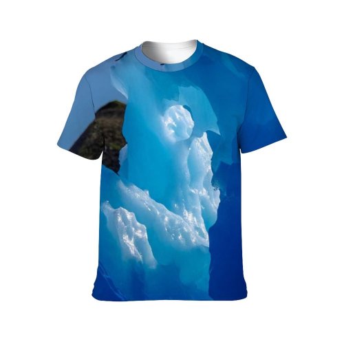 yanfind Adult Full Print T-shirts (men And Women) Daylight Frost Frosty Frozen Iceberg Landscape Outdoors Sky