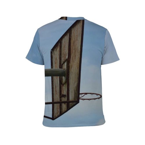 yanfind Adult Full Print T-shirts (men And Women) Basketball Hoop Sky Sport