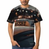 yanfind Adult Full Print T-shirts (men And Women) Light Road Traffic Sunset Street Car Vehicle Windshield Travel Hurry