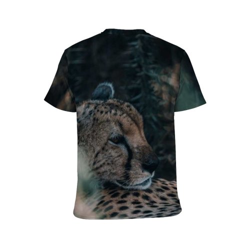 yanfind Adult Full Print T-shirts (men And Women) Fur Cat Outdoors Hunter Leopard Safari Wildlife Danger Daylight Big