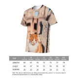 yanfind Adult Full Print T-shirts (men And Women) Cat Face Ephesus Historic Historical Architecture Building Monument Ruins