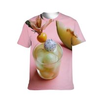 yanfind Adult Full Print T-shirts (men And Women) Appetizing Aromatic Arrangement Ball Beverage Cocktail Space Decorate Delectable Delicious Edible Flavor