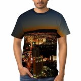 yanfind Adult Full Print Tshirts (men And Women) Lasvegas Usa City Overview Landscape Cityscape Night Lights Sunset Urban Buildings Hotels
