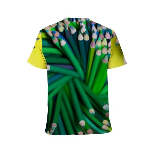 yanfind Adult Full Print T-shirts (men And Women) Art Abstract Design Creativity Decoration Rainbow Coloring Artistic Vibrant Motley Disjunct