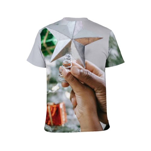 yanfind Adult Full Print T-shirts (men And Women) Kid Anonymous Ball Bauble Blurred Bonding Branch Celebrate Child Christmas Coniferous