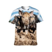yanfind Adult Full Print T-shirts (men And Women) Countryside Agriculture Fur Outdoors Little Pasture Friendly