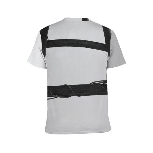 yanfind Adult Full Print T-shirts (men And Women) Construction Ladder Sky Tall Wood