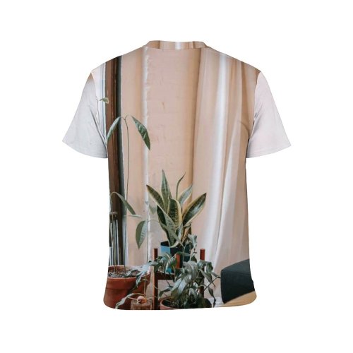 yanfind Adult Full Print T-shirts (men And Women) Assorted Bench Comfort Couch Cozy Creative Cushion Daylight Decor Decoration Design Fabric