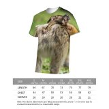 yanfind Adult Full Print T-shirts (men And Women) Barbary Macaque Monkeys Wildlife