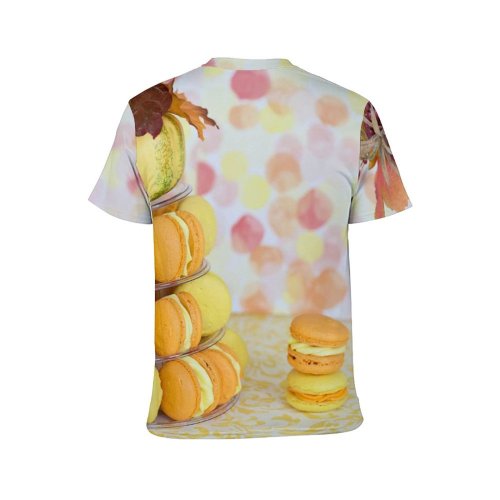 yanfind Adult Full Print T-shirts (men And Women) Wood Leaf Fall Sweet Decoration Halloween Pumpkin Fruit Retro Traditional Pasture Thanksgiving