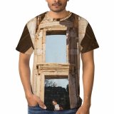 yanfind Adult Full Print T-shirts (men And Women) Art Building Architecture Travel Monument Sculpture Outdoors Stone Religion Tourism Ruin
