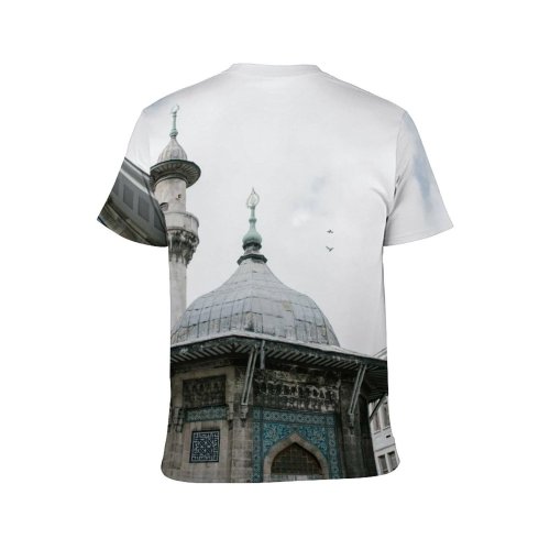 yanfind Adult Full Print T-shirts (men And Women) City Art Street Building Architecture Travel Castle Church Outdoors Religion Cathedral