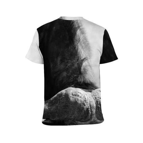 yanfind Adult Full Print T-shirts (men And Women) Dog Farm Grass Park Portrait Wild Bull Cow Wildlife Horn Bison Cattle