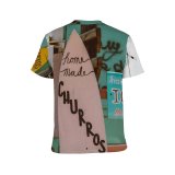 yanfind Adult Full Print T-shirts (men And Women) Beach Bus Sky Bushes Churros Clouds Colorful Eat Truck Hawaii Homemade