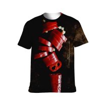 yanfind Adult Full Print T-shirts (men And Women) Dark Winter Christmas Shining Outdoors Exploration Flame Action Wear Robot Danger