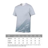yanfind Adult Full Print T-shirts (men And Women) Atmosphere Breathtaking Building Cabin Calm Construction Space Cottage Daytime Distant Fog Freeze