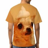 yanfind Adult Full Print T-shirts (men And Women) Cute Dog Eyes Fur Little Pet Puppy Tiny