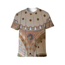 yanfind Adult Full Print T-shirts (men And Women) Art Architecture Travel Ceiling Design Decoration Religion Dome Gold Ancient