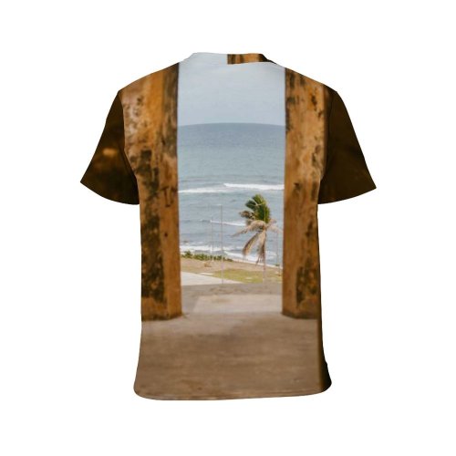 yanfind Adult Full Print T-shirts (men And Women) Light City Sunset Beach Street Dark Building Architecture Travel Door Window