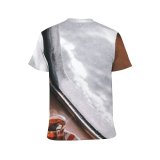 yanfind Adult Full Print T-shirts (men And Women) Wood Dawn Landscape Vacation Coffee Cup Dark Winter Hot Travel Window Reflection
