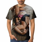 yanfind Adult Full Print T-shirts (men And Women) Fashion Love Girl Bed Bedroom Model Portrait Family Sleep Sexy Nude Underwear
