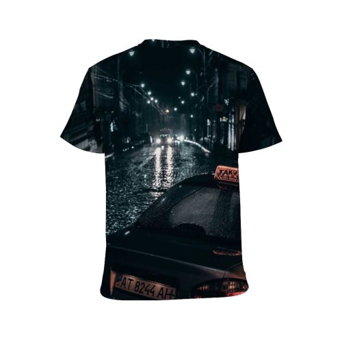 yanfind Adult Full Print T-shirts (men And Women) Area Auto Automobile Building Car City Cityscape Construction Crossroad Dark Drive