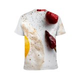 yanfind Adult Full Print T-shirts (men And Women) Dawn Hot Health Fruit Ingredients Drop Grow Nutrition
